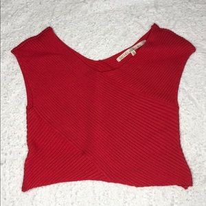 Cropped, Sweater Top, Salmon colored